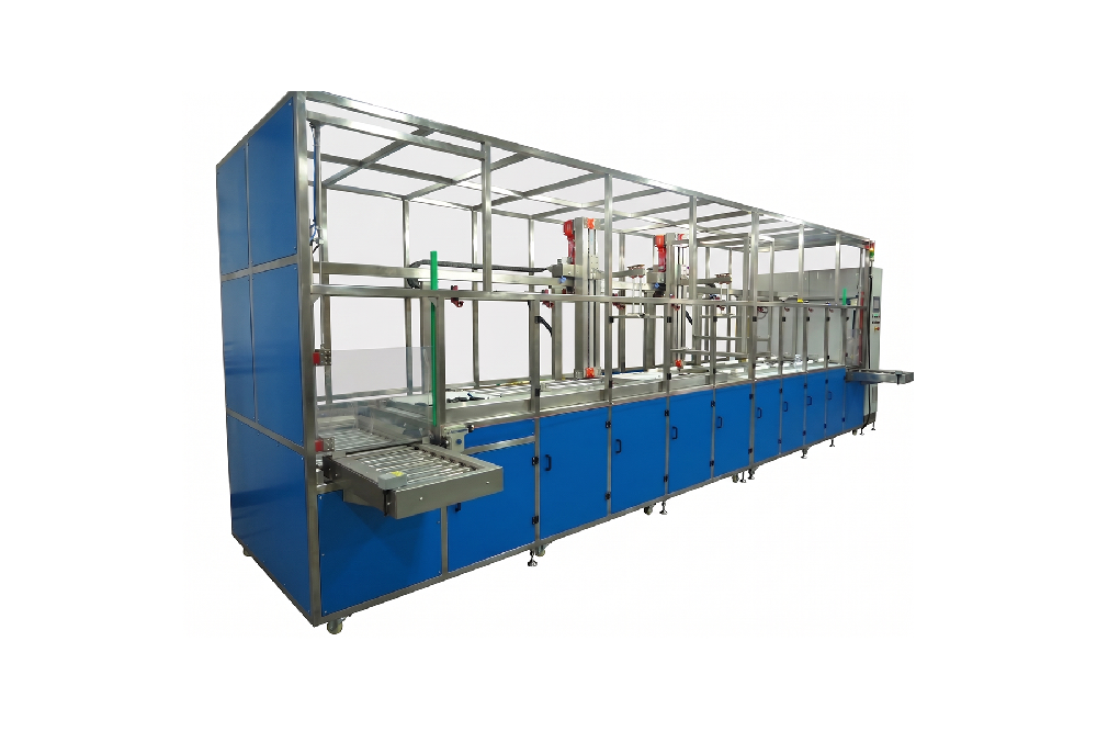 Enclosed Aqueous Ultrasonic Cleaning and Vacuum Drying Automatic Line